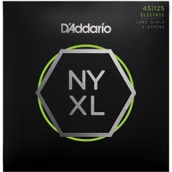 D'addario Bass Nyxl Long 5 Telli Bas Gitar Teli (45-125)
