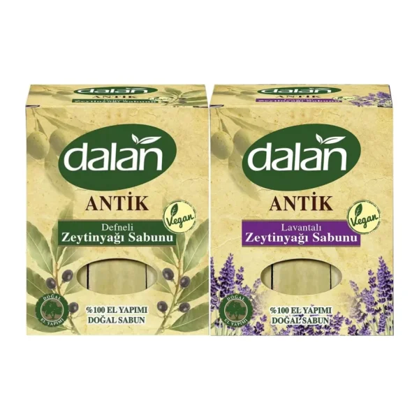 Dalan Antik Defneli Zeytinyağı Sabunu 900GR (Klasik & Lavantalı) (Karma 2 Li Set)