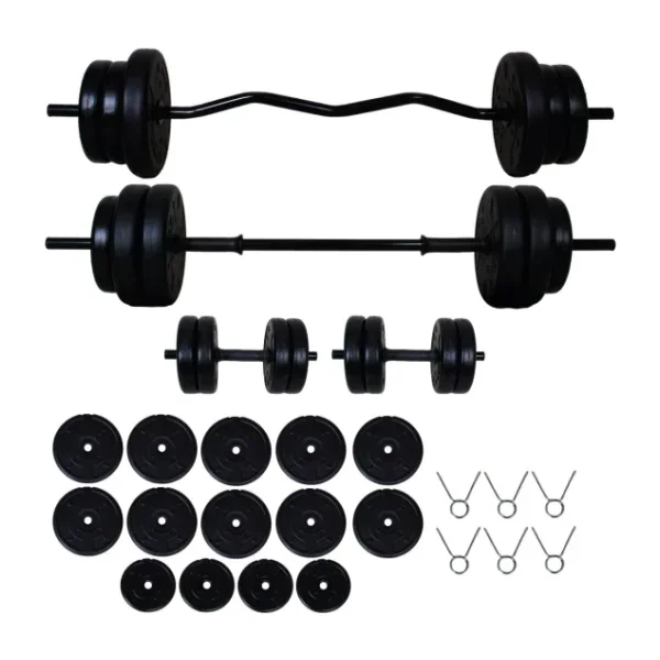 Dambıl 68 kg Z Bar Halter Seti ve Dambıl Seti