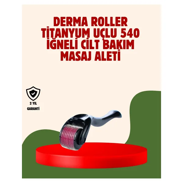 Dermaroller 0.5 mm Akne Izleri ve Çatlak Giderici Cilt Bakım Aleti