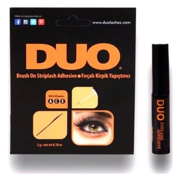 Duo Fırçalı Takma Kirpik Yapıştırıcı 5 G - Siyah