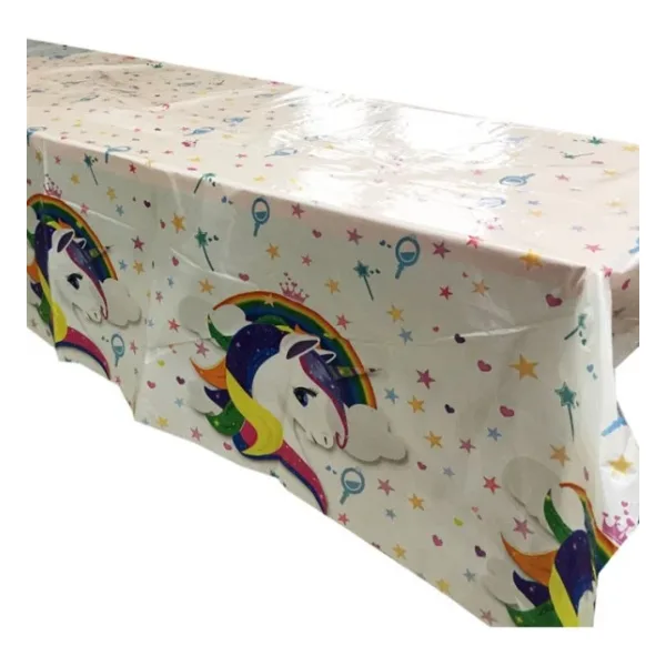 dzc kuzenler avm unicorn parti süs masa örtüsü 120x180 plastik
