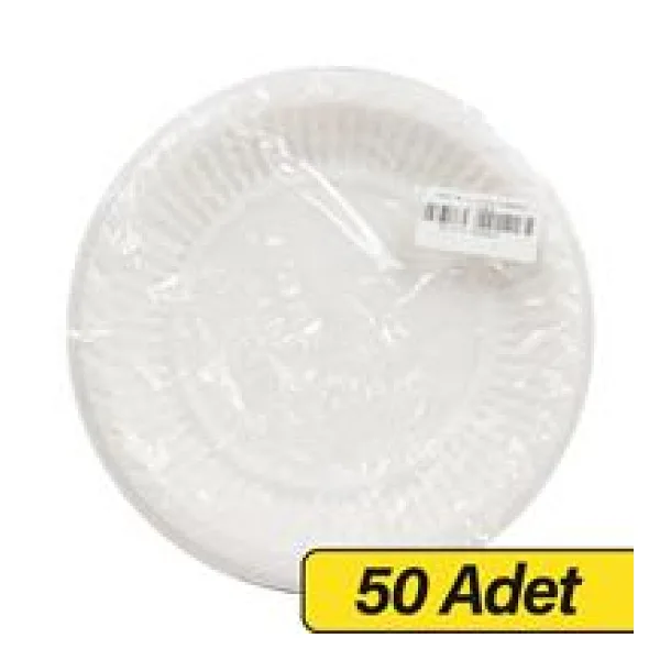 Elbipak Plastik Tabak 19 cm 50'li