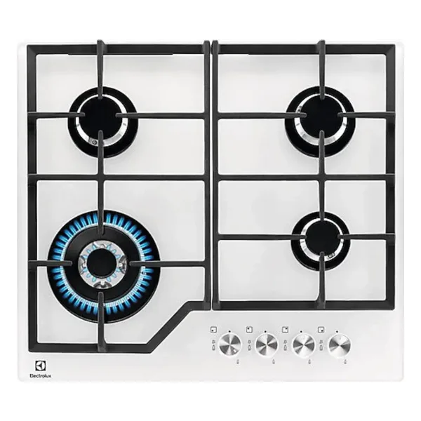 Electrolux KGG64362W Wok Gözlü Beyaz Cam Ankastre Ocak