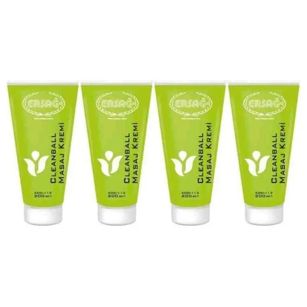 Ersağ Clean Ball 200 ml 4 Adet Masaj Kremi