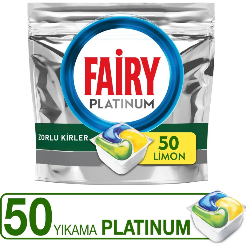 Fairy Platinum Plus Bulaşık Makinesi Tableti 50'li