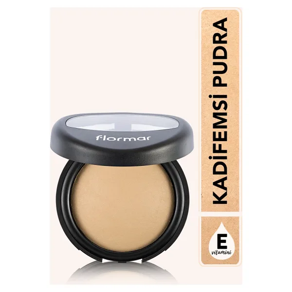 Flormar Yüksek Pigmentli & Yarı Mat Bitişli Fırınlanmış 032 Warm Sand 9 gr Kompakt Pudra