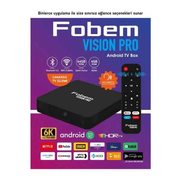 Fobem Vision Pro 6K Android TV Box