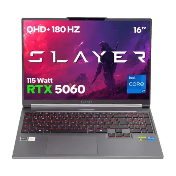 Game Garaj Slayer X7T-5060 i7-14650HX 32 GB 1 TB SSD RTX5060 16" WQXGA Gaming Laptop