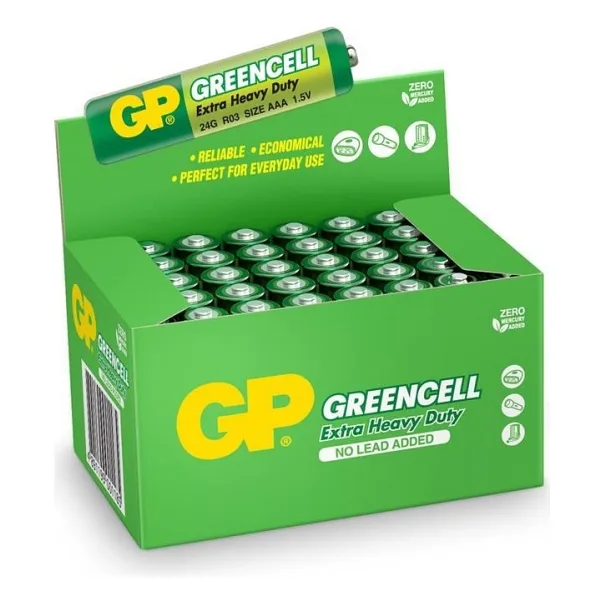 GP Greencell 24G R03 40'lı Çinko AAA İnce Kalem Pil