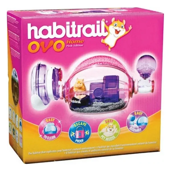 Habitrail Ovo Home Pembe Hamster Kafesi