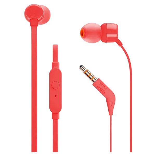 JBL T110 Kırmızı Kablolu Kulak İçi Kulaklık
