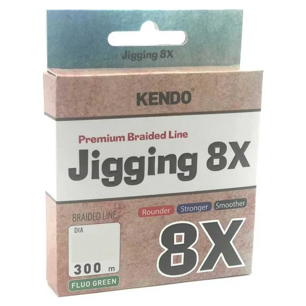Kendo Jigging 8X Flash 300 m 0.18 mm 11.6 kg Fluo Green İp Misina