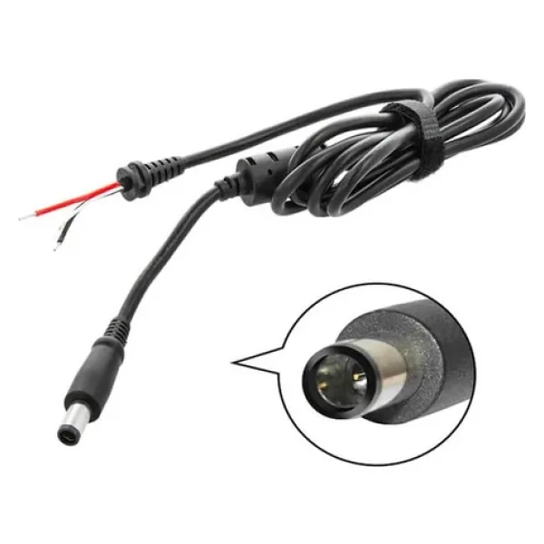 Koodmax - Hp Dell Uyumlu İğne Uç 7.4 5.0mm Adaptör Şarj Aleti Tamir Kablosu - 7.4x5.0mm Dc Kablo