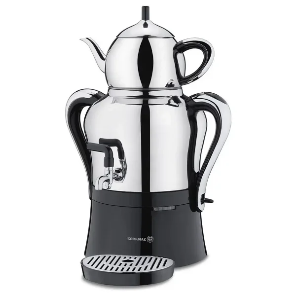Korkmaz A842 Çaykolik Inox/Krom 2000 W Çelik Semaver