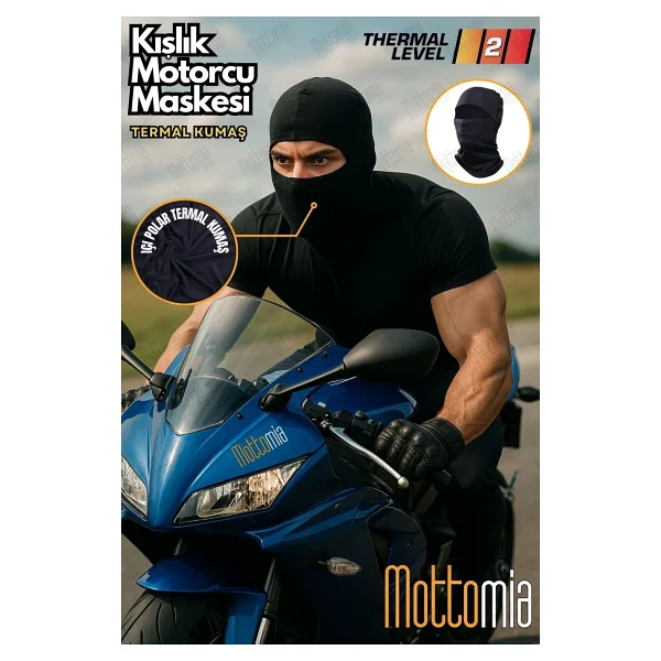 mottomia Motorcu Kayakçılar Ve Kuryeler Için Outdoor Termal Ghost Kar Maskesi, Motor Kaskı Içi Bere (LEVEL 2)