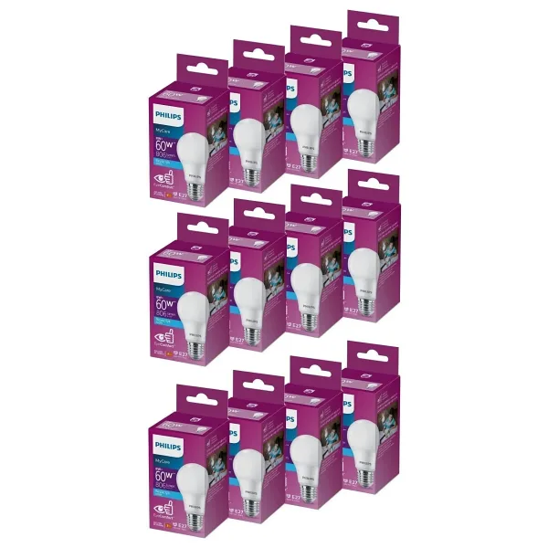 Philips LED 8-60W AMPUL 6500K BEYAZ IŞIK 12Lİ