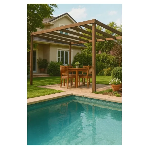 pinoxi Ahşap Smart Pergole Tente Çardak 250x250 cm