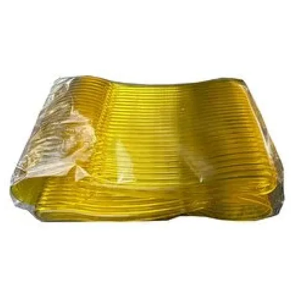 Plastik Şeffaf Sarı Sup Kaşık - Tatlı Dondurma Kaşığı - 12.5 Cm. - 50 Adetlik Paket