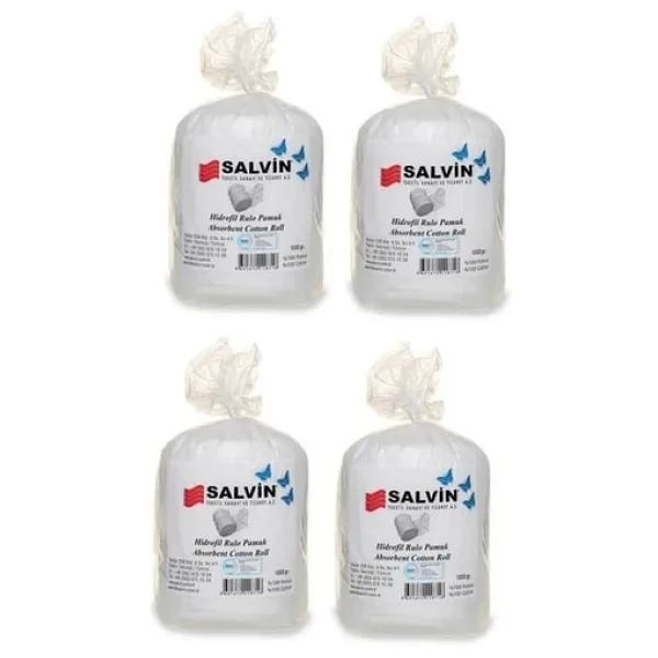 Salvin Hidrofil Rulo Pamuk 4 x 1 KG