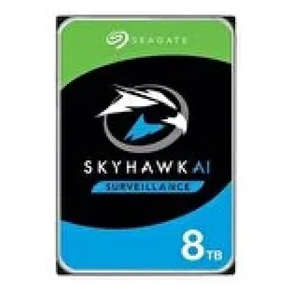 Seagate 8tb Skyhawk Ai 256mb 3.5 " Sata 3 7200 Rpm 7-24 Güvenlik Diski 7/24 Harddisk