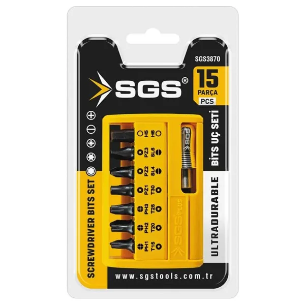 Sgs Bits Uç ve Hızlı Adaptör Seti 15 Parça Sand-Pro Series
