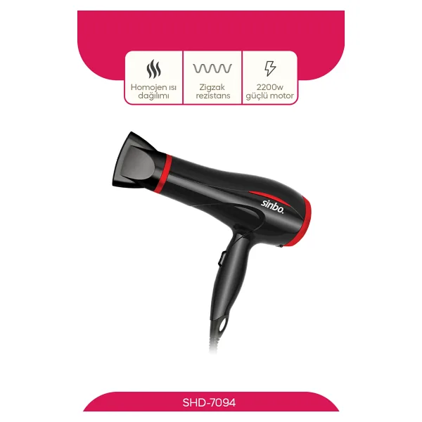 Sinbo SHD-7094 2200 W Saç Kurutma Makinesi