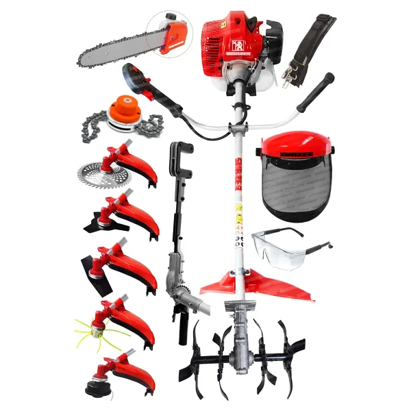 Swazer 9 Süper Benzinli Motorlu Tırpan 4X4HP 2t Yan Tipi Ot Çim Çayır Biçme Kesme Makinesi