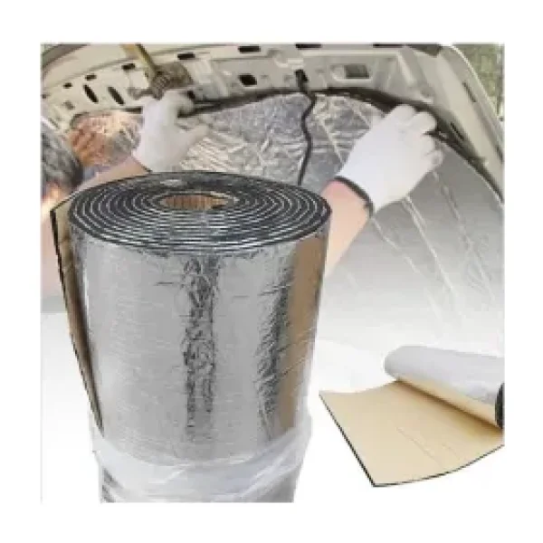 Türkeli Kaput Altı Alüminyum Folyolu Kaucuk Ses Yalıtım Levhası 6-9 mm 100X150 - 9 mm - 100 x 150