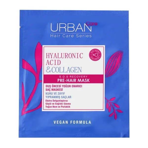 Urban Care Hyaluronic Acid & Collagen Duş Öncesi Saç Bakım Maskesi 50 ml