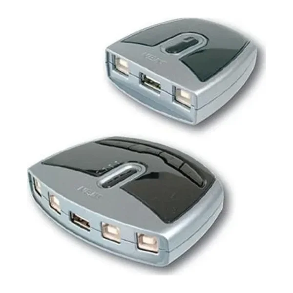 USB Arayüzüne Sahip Cihazları Paylaştıran Switch, USB 2.0, 2 PC, 1 USB Cihaz(2 Port USB 2.0 Peripher
