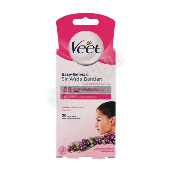 Veet Hassas Ciltler Için Ağda Bandı 20li Sir Ağda