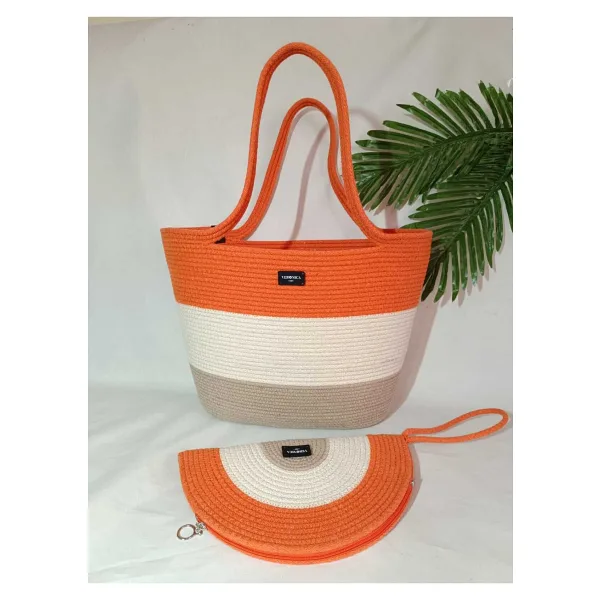VeronicA Tress Plaj Çantası Ve Clutch Çanta