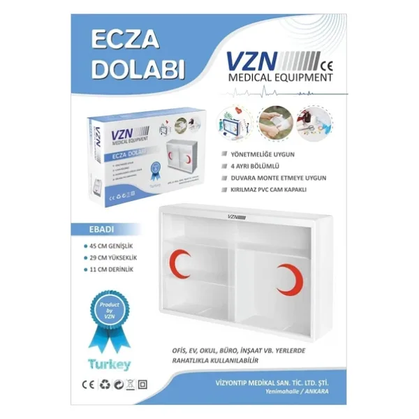 Vzn Ecza Dolabı Plastik
