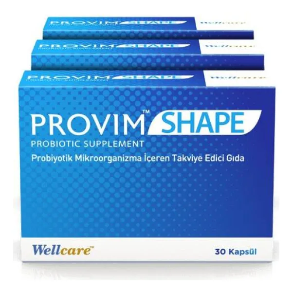 Wellcare Provim Shape Probiyotik 30 Kapsül 3'lü