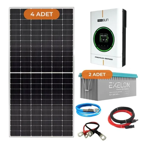Yapı Solar 4 Kw Hazır Tak Çalıştır Solar Enerji Paketi