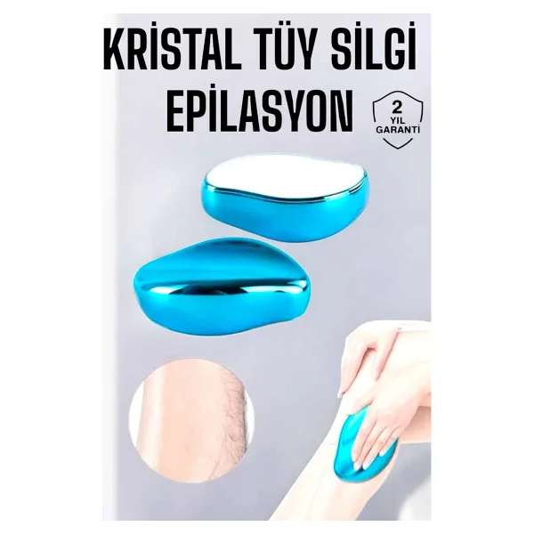 Zenvia Epilasyon Aleti Bacaklar Kollar Için Yıkanabilir Kristal Epilatör Tüy Silgi ZNV2025