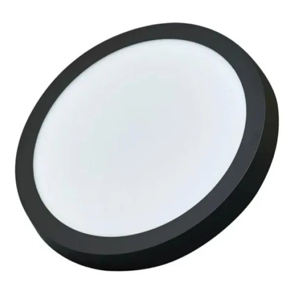Zmr 24W Yuvarlak Led Armatür 6500K Siyah Kasa Beyaz Işık Ip20 280X30mm