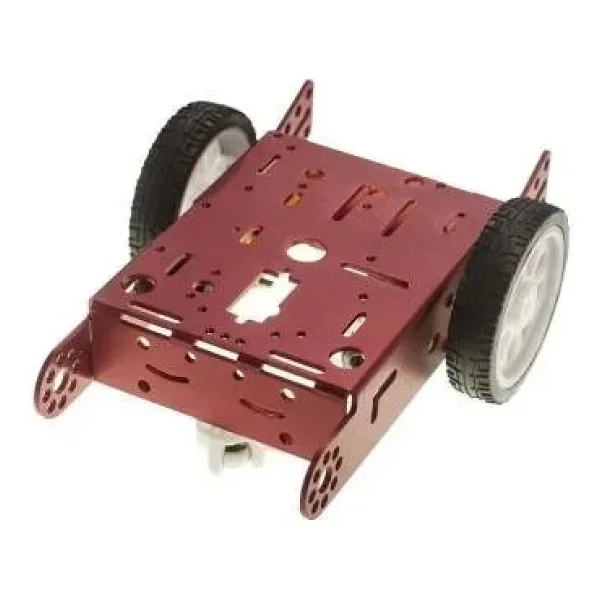 2wd mBot Alüminyum Araç Kiti - Kırmızı (Motor ve Tekerlek Dahil)
