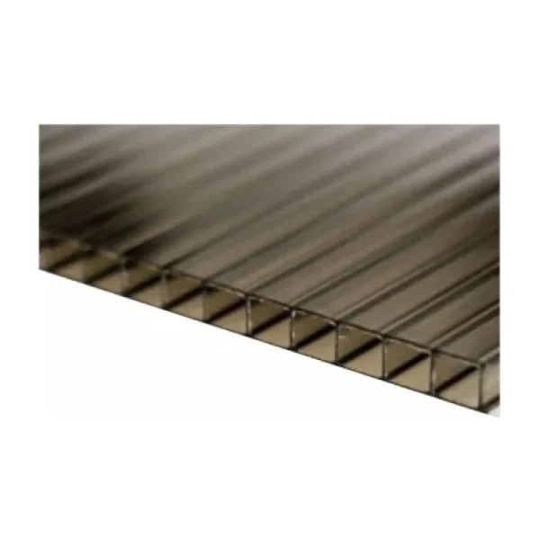 4 mm Policam Polikarbon Levha - Füme - 50 x 50 cm