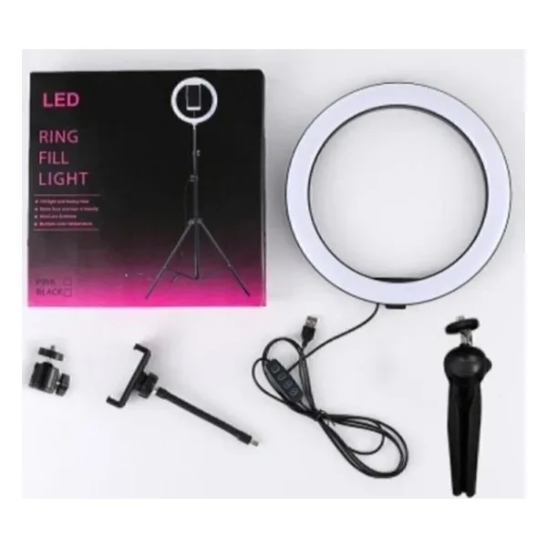 AbaTech Ring Fill Light LED Selfie Halka Işık 8W 5500K Tripod