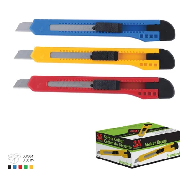 Ark 3A 277 Maket Bıçak Dar - Karışık Renk