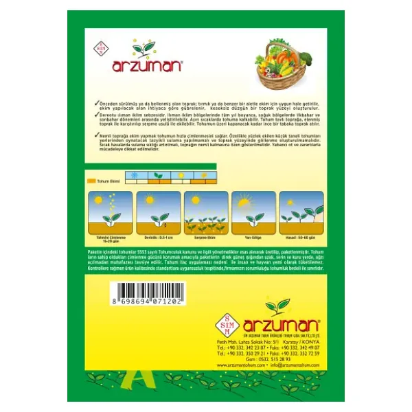 Arzuman Derem Dereotu Tohumu, 25gr