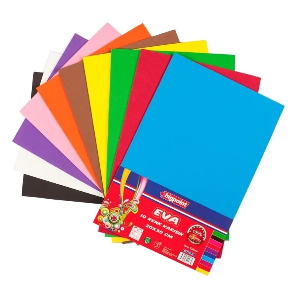 Bigpoint Eva 20X30cm Karışık 10 Renk 1.8Mm