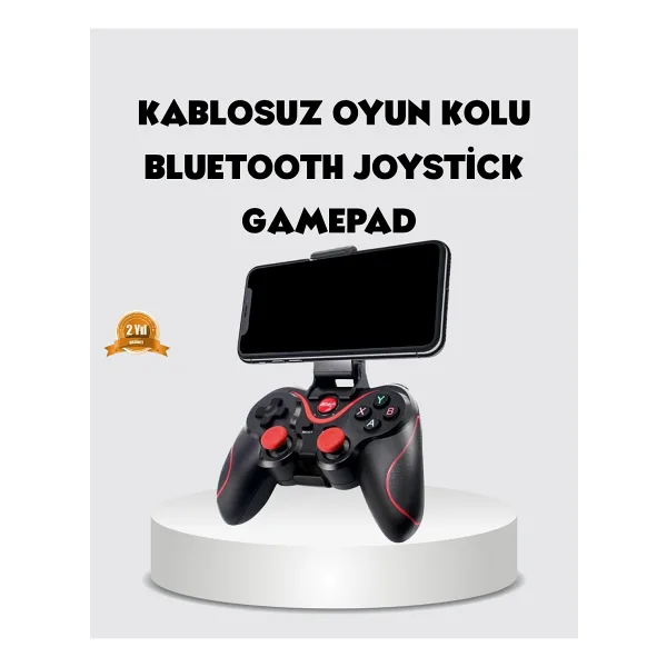 Bluetooth Gamepad Kablosuz Oyun Kumandası Tek Cihaz Destekli ( Lisinya )