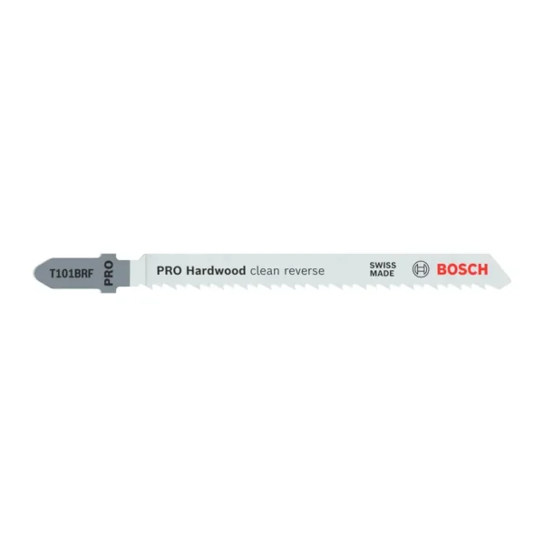 Bosch Professional 25 x Stichsageblatt T 101 BRF Clean for Hard Wood (für hartes Holz, gerader Schnitt, Zubehör Stichsage)