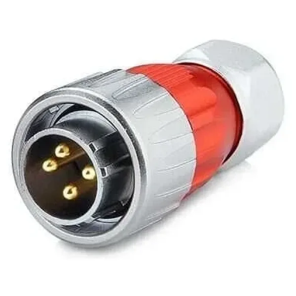 DH-20-C04PE-03-001 4-Pin Su Geçirmez Konnektör - Erkek