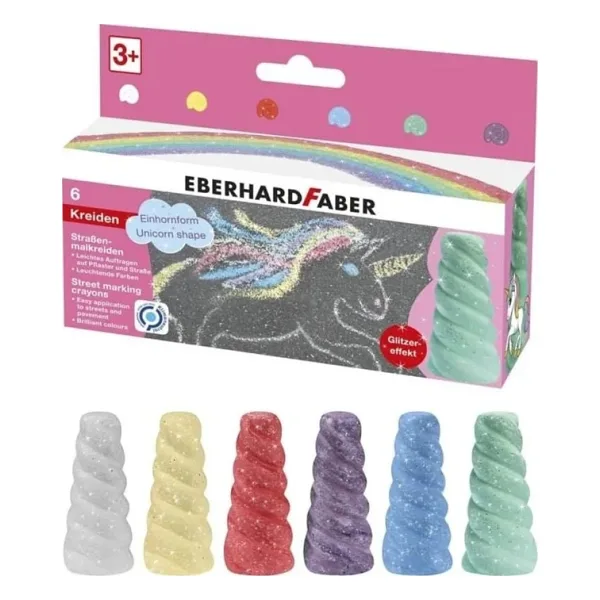 Eberhard Faber Unicorn Sokak İşaretleme Tebeşiri 6 Renk