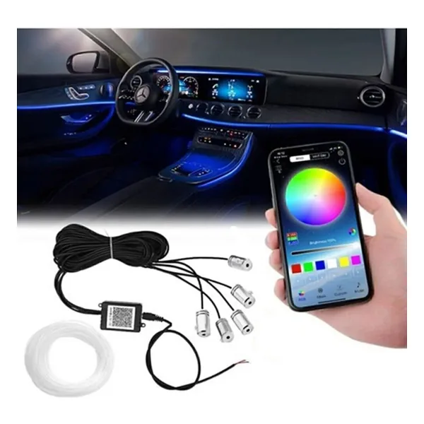 Elioure Araç Içi Ambiyans Aydınlatma - Araç Içi Neon Led - Araç Içi Ambiyans Aydınlatma Led - App Ko