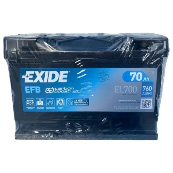Exide EL700 Start-Stop EFB 70 Ah 760 A EN Akü
